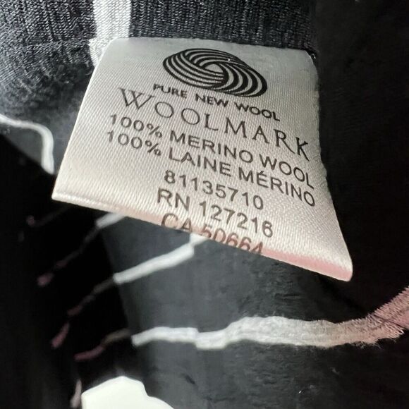 EMU Austrilia Womens Merino Wool Blazer Jacket Size Large Black Lined Career - Picture 6 of 11